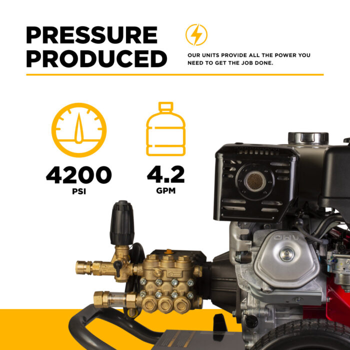 4,200 PSI 4.2 GPM Cold Water Gas Pressure Washer  B4213HCS - Image 7